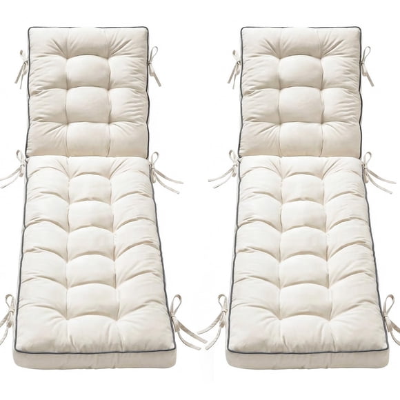 Cojín para chaise longue AMCATON 183 x 53 cm de secado rápido, 2 unidades