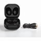 thumbnail image 1 of wonima11 Earbuds Charging Case Replacement for Samsung Galaxy Buds Live R180, Build in 600 MAh Large Battery, with Charging and LED Indicator, Black, 1 of 1