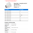 thumbnail image 2 of Blower Motor - Compatible with 2001 - 2009 Volvo S60 2002 2003 2004 2005 2006 2007 2008, 2 of 2