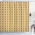 thumbnail image 1 of Ambesonne Vintage Shower Curtain, Oval Shapes Retro Colors, 69"Wx70"L, Eggshell Mustard, 1 of 3