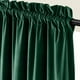 thumbnail image 2 of Cortinas de terciopelo lujoso Lazzzy verde esmeralda blackout 230x229 cm 2 paneles, 2 of 9