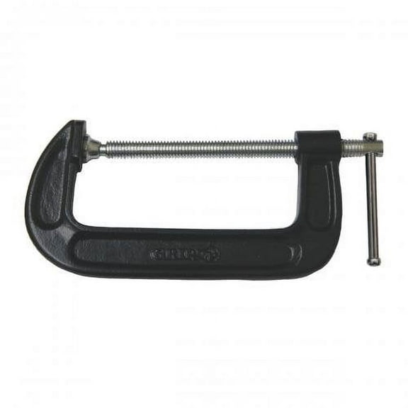 Grip Heavy Duty 6" C-Clamps - Sliding T-Bar Handle with Steel Frame - Powder Coated Chrome Plated Steel Screw and Swivel Pad