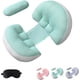 thumbnail image 1 of 2026 Pregnancy Pillow for Pregnant Women, Soft Body Pillow Support for Back, Belly, Hips & Legs, Travel Friendly & Machine Washable, for Custom Comfort, 1 of 8