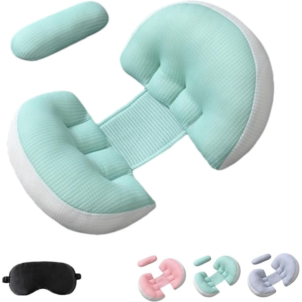 2026 Pregnancy Pillow for Pregnant Women, Soft Body Pillow Support for Back, Belly, Hips & Legs, Travel Friendly & Machine Washable, for Custom Comfort