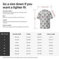 thumbnail image 3 of Picia Retro sketch flower lines Men's Linen Shirts Short Sleeve Cuban Beach Shirts Casual Shirts Button Down Shirt for Men Beach Summer Wedding Shirt-XX-Large, 3 of 7