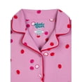 thumbnail image 2 of Wonder Nation Girls Short Sleeve Button Front Pajama Top and Pants Set with Eyemask, 3-Piece, Sizes 4-18, 2 of 3