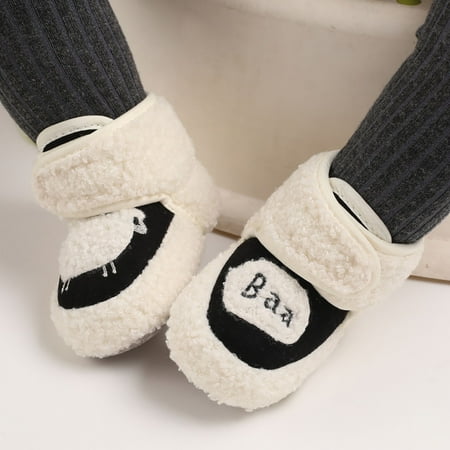 

Cathalem Toddler Boots Size 5 Warm Shoes Soft Booties Comfortable Boots Toddler Warming Home Shoes Snow Shoes Baby Girl Black 11ï¼1ï¼