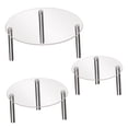 thumbnail image 6 of PTOOTP Set of 3 Clear Acrylic Round Dessert Display Stands for Bakery, Parties, Events, and Special Occasions, 6 of 8
