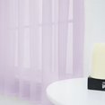 thumbnail image 4 of 1Pc Solid Color Modern Sheer Small Curtain for Kitchen and Living Room 52 x 36 Inch, 4 of 6