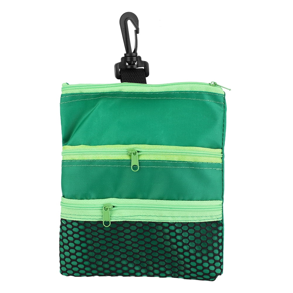 Outdoor Portable Mini  Ball Bag Multi-pocket Vest Zipper Pouch Storage Training Bags(Green)