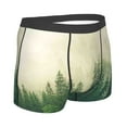 thumbnail image 3 of Balery Fog Forest Men's Boxer Briefs, Soft and Breathable Cotton Underwear with nylon Waistband-Medium, 3 of 9