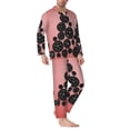 thumbnail image 2 of Lsque Happy New Year3 Pattern Long Sleeve Pajama Set for Men - Soft 2-Piece Sleepwear and Loungewear Set with Pockets, Comfy Nightwear-Medium, 2 of 7