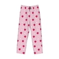 thumbnail image 4 of Goofa Strawberry And Heart Printed Soft Pajama Pants for Men, Wide Leg Comfy Casual Lounge Yoga Pants-Large, 4 of 9