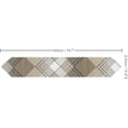 thumbnail image 3 of SKYSONIC Table Cloth Runner Brown White Plaid Tartan Table Runners 13x70in for Kitchen Dinner Table Party Holidays, 3 of 3