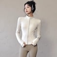 thumbnail image 3 of Quick-Drying Sports Jacket Yoga Top with Long Sleeve and Zipper, 3 of 4