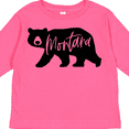 thumbnail image 4 of Inktastic Montana Black Bear Silhouette Boys or Girls Long Sleeve Toddler T-Shirt, 4 of 5