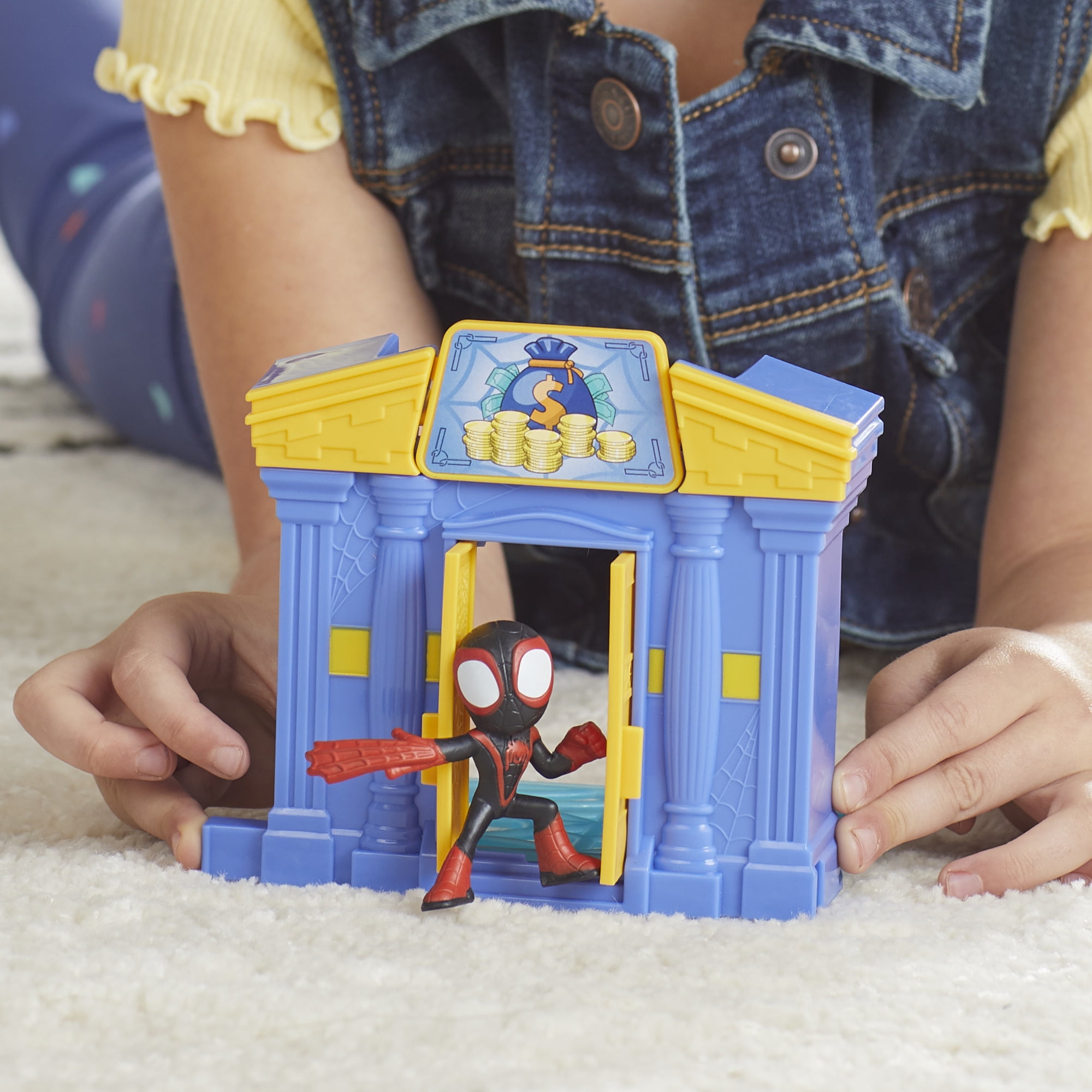 Spider man stunt city playset outlet