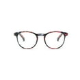 thumbnail image 4 of 1 Pair Ladies Womens Round Big Frame Blue Light Blocking Reading Glasses Spring Hinge Readers +1.75, 4 of 6