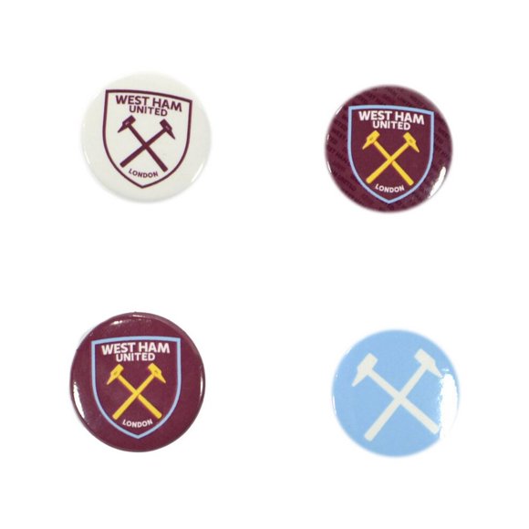 West Ham United FC Badge (Pack of 4)