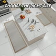 thumbnail image 2 of SIXHOME 2-Piece Non-Slip Kitchen Rug Set, Washable Absorbent Mats, 19.7"x31.5" & 29.5"x72", Brown, for Sink, Laundry, Hallway, 2 of 6