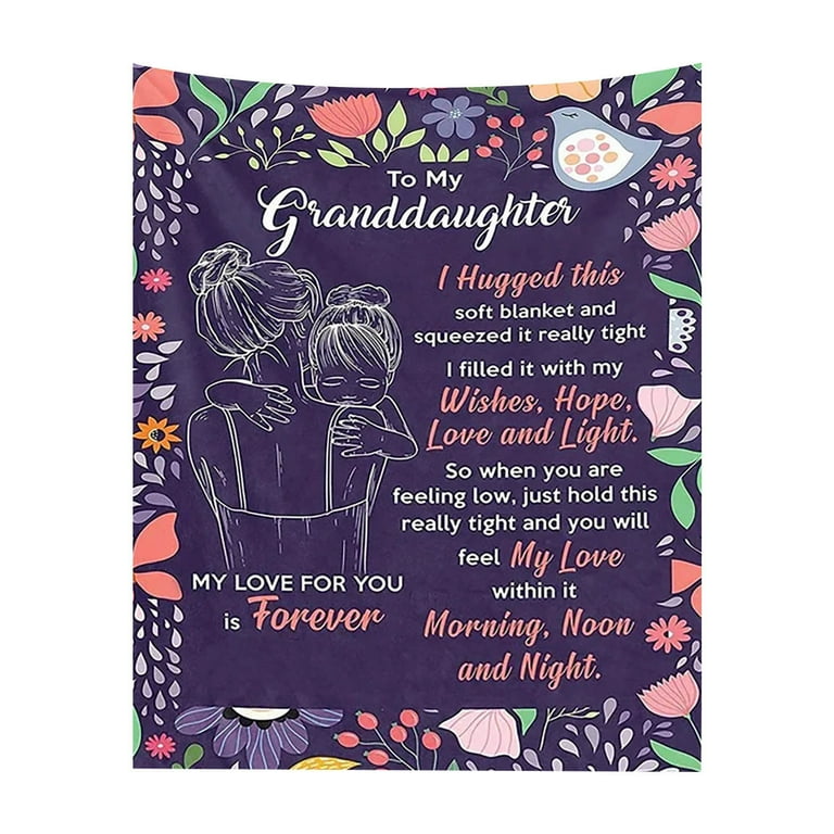 Oversized Heated Throw Blanket Electric Blanket for Car Throw Woven Blanket To My Daughter Wife MOM Warm Gift Blanket Letter Blanket Christmas Holiday