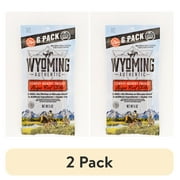 (2 pack) Wyoming Authentic Cowboy Hickory Smoked Angus Beef Sticks, 6ct