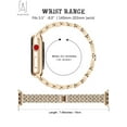 thumbnail image 6 of Gustave Bling Bracelet Bands Apple Watch Band 42mm 44mm Replacement Diamond Rhinestone Wristband Strap Compatible with iWatch Series SE 8 7 6 5 4 3 2 1 "Gold", 6 of 9