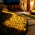 thumbnail image 5 of Joyfy 150 Christmas Net Lights for Bushes,4 x 6 FT Warm White Incandescent Christmas Lights Net Lights Outdoor Mesh Lights for Bushes Garden Party Xmas Tree Decoration, 5 of 9