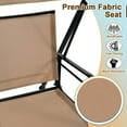 thumbnail image 6 of Topcobe 2-Seat Outdoor Canopy Swing with Comfortable Fabric Seat and Heavy-duty Metal Frame, Outdoor Patio Furniture for Balcony Garden Backyard -Beige, 6 of 10