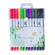 thumbnail image 1 of Marcadores para colorear Quinlirra de 12 colores, marcador de doble punta para colorear para adultos, bolígrafo de punta fina para caligrafía, diario, planificador, dibujo y garabatos (blanco y 12, 1 of 8