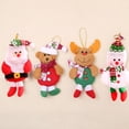 thumbnail image 2 of Muñeco de nieve de Navidad, oso, árbol, muñeco de tela, Papá Noel, alce, adorno colgante de felpa para el hogar, accesorios de vacaciones de Año Nuevo, 2 of 4