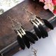 thumbnail image 4 of Mujeres Boho largo de plumas de borlas pendientes de joyería de la vendimia de perlas cuelgan pendientes colgantes, 4 of 4