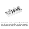 thumbnail image 4 of Metal Guitar String Locking Nut Electric Guitar Tremolo Bridge Lock 42mm Silver for Electric Guitar Replacement Part, 4 of 5