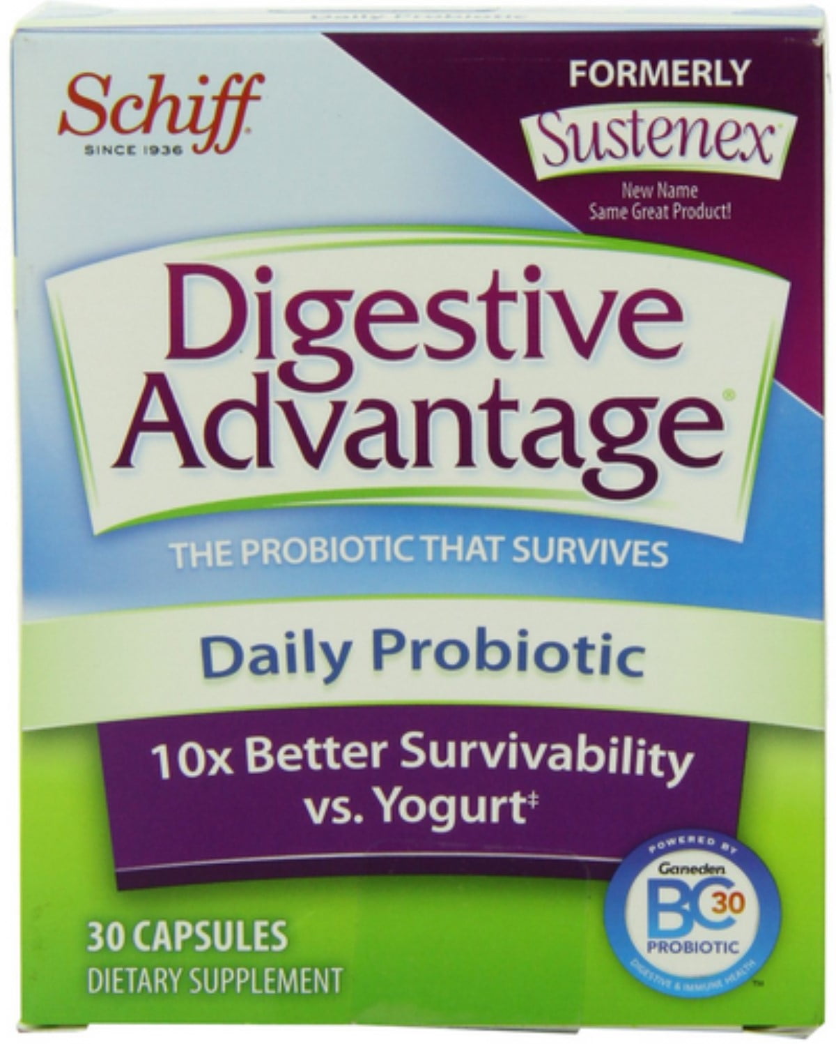Digestive Advantage Daily Probiotic Capsules 30 ea (Pack of 2