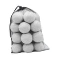 thumbnail image 3 of 20 pelotas de tenis elásticas de 6,35 cm de diámetro, resistentes al desgaste, para entrenamiento. Blanco, 3 of 9