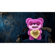 Fuggler Gold Fuggs 9 inch (Teddy Bear Nightmare), Funny Ugly Monster Soft Plush Collectible Toy by ZURU