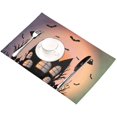 thumbnail image 3 of EREHome Heureux Halloween Set de Support de Plaque de Set de 6, Protecteur de Tapis de Table 12x18 Pouces, 3 of 5