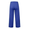 thumbnail image 5 of Ruyang Girls High Waisted Uniform Capri Pants Kids Wide Leg Pant Trouser Drawstring Straight Clothes Cropped Baggy Trouser, 5 of 6