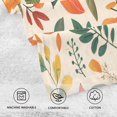 thumbnail image 5 of Yayeee 100% Cotton Hand Towels for Bathroom 16" x 28" Soft Absorbent Kitchen Towel, Beige Retro Leaves, 5 of 7