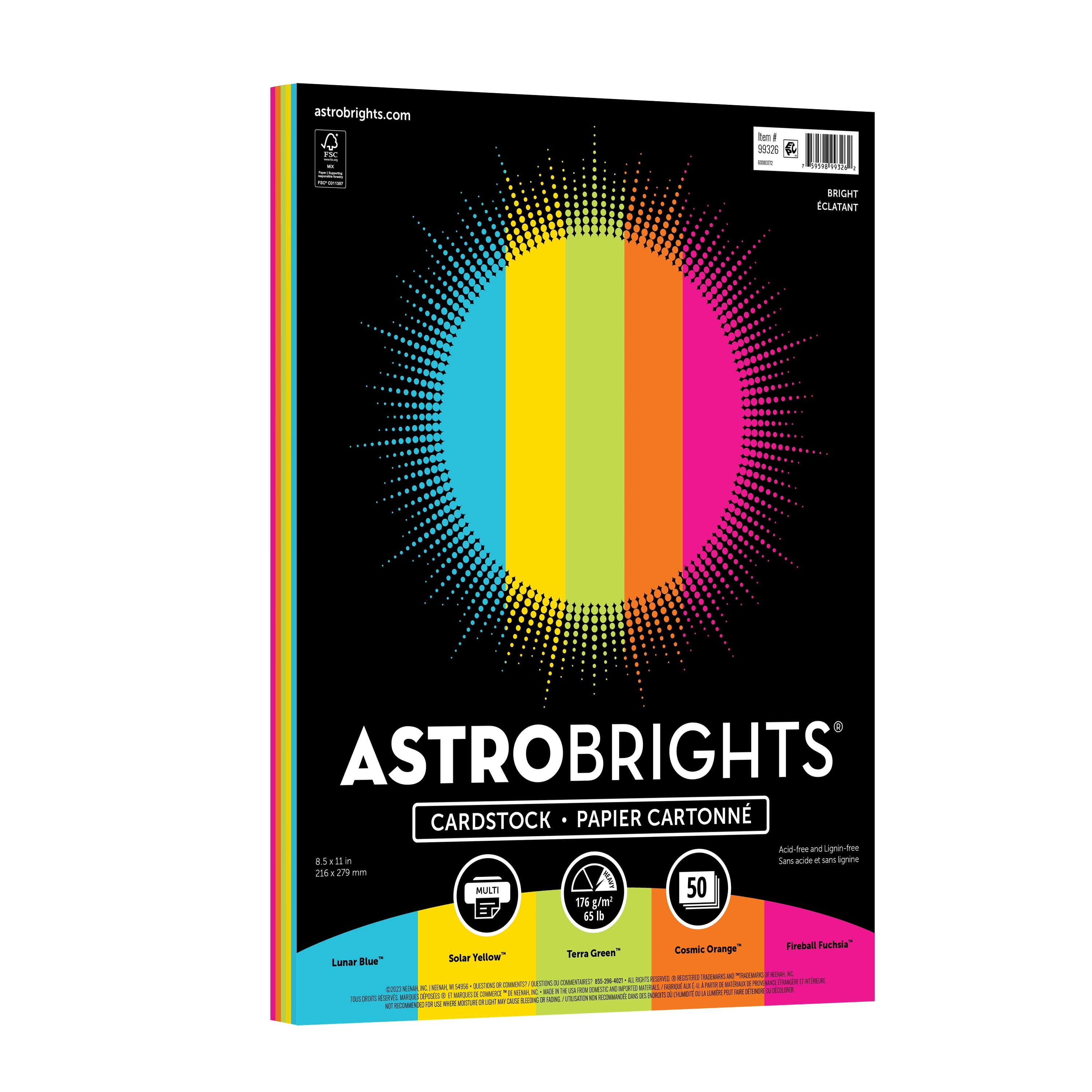 Astrobrights Color Cardstock, 8.5