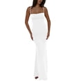 thumbnail image 2 of Cenuakty Women's Bodycon Long Dress Spaghetti Strap Square Neck Midi Dress Backless Party Dress, 2 of 9