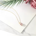 thumbnail image 4 of Gem Stone King 14K Yellow Gold Peach Nano Morganite Solitaire Pendant Necklace for Women | 2.32 Cttw | Gemstone October Birthstone | Oval 10X8MM | with 18 inch Silver Chain, 4 of 4