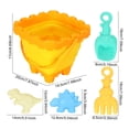 thumbnail image 3 of Collapsible Beach Toys Set for Kids, Sand Bucket Shovel Rake Mesh Bag, Castle Building Set for Beach Travel Sandbox, Foldable Beach Essentials for Toddlers 3-10, 3 of 9