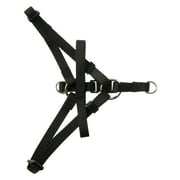 Vibrant Life Nylon Adjustable Step-In Dog Harness, Black, S