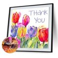 thumbnail image 1 of Cuadros Decorativos 5D bricolaje taladro redondo completo diamante pintura Kit tulipán flor dibujo ornamento Ehuebsd Nuevos Originales, 1 of 9