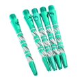 thumbnail image 2 of 6x5 Pcs 50mm Thread Alloy Re-Grooved Dart Stems Shafts Silver Green, 2 of 5