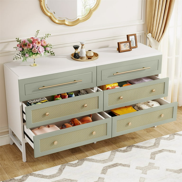dresser 55 inches long 55" Long Dresser for Bedroom with 9 Big Drawers & 3 Small Drawers TV Stand for 60 inch TV Entertainment Center, White
