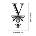 thumbnail image 2 of SDJMa Halloween Letters Decorations, 2.1"x3.5" Black Hanging Letters Tag with Spiderweb Decor, DIY Halloween Party Letters Ornament for Indoor Outdoor Wall Patio Porch(V), 2 of 9