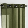 thumbnail image 4 of Panels Terracotta Semi Sheer Window Curtains Boho Grommet Top Window Voile Drapes/Treatment Linen Textu Panels for Bedroom Living Room Rust Retro Fall Modern Decor (X es), 4 of 7