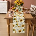 thumbnail image 3 of Table Runner - 48 Inch Long, Vintage Sunflower Kitchen Dining Table Runner Dresser Scarves, Summer Botanical Farmhouse Floral Farmhouse Decor for Coffee Tables Wedding Party Banquet, 3 of 8